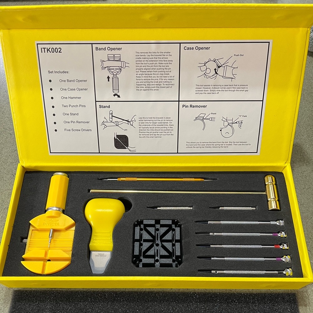 ✨SALE ✨Brand New-NEVER used: Invicta 12-Piece Watch Tool & Sizing Kit